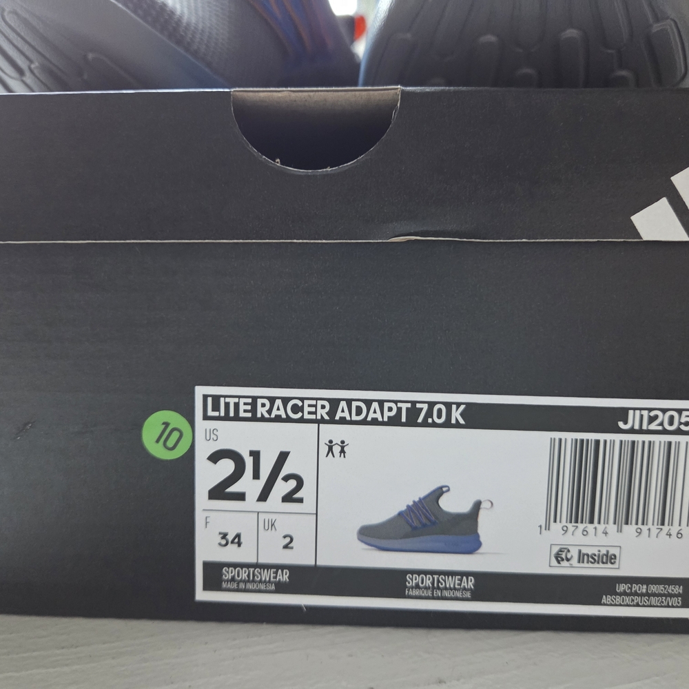 Adidas Cloudfoam Black with Blue and Orange Accents - Picture 3 of 3